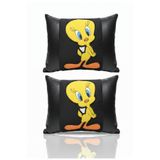 POLLYTOYS PELÜŞ OYUNCAKTA DÜNYA MARKASI Tweety - Pembe Panter - Tazmanya - Garfield Boyun Yastığı 2'li - Karakter & Seyahat