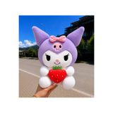 POLLYTOYS PELÜŞ OYUNCAKTA DÜNYA MARKASI Yeni Seri Çilekli Kuromi Peluş Oyuncak 50cm - Hediyelik Oyuncak & Polly Toys