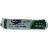 Polmix Çöp Torbası Battal Boy 72x95cm 400gr 64 Mikron 70lt Siyah Rulo 10 Adet