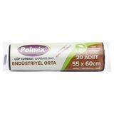 Polmix ÇÖP TORBASI POLMİX ENDÜSTİRİYEL ORTA 150 GRAM 55X60 SİYAH 1 PAKET