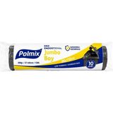 Polmix Eko Endüstriyel Jumbo Boy Çöp Poşeti 80X110 cm Siyah Rulo - 80 x 110 cm