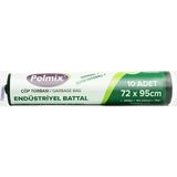 Polmix Endüstriyel Battal Çöp Torbası 72 x 95 cm 6'lı