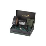 Polo Air Erkek Cüzdan, Kemer, Kartlık, Anahtarlık, Çakmak Hediyelik Set, Yeşil