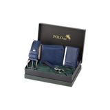 Polo Air Erkek Cüzdan, Kemer, Kartlık, Anahtarlık Hediyelik Kombin Set, Lacivert