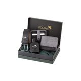 Polo Air Erkek Cüzdan, Kemer, Kredi Kartlık ve Parfüm Seti, Gri