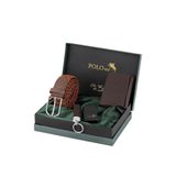Polo Air Erkek Cüzdanı, Esnek Kemer, Mıknatıslı, Çakmak, Anahtarlık, Kahverengi, Kombin Set
