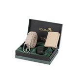 Polo Air Erkek Cüzdanı, Esnek Kemer, Mıknatıslı, Çakmak, Kombin Set, Bej