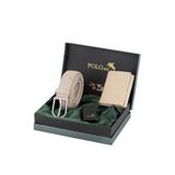 Polo Air Erkek Cüzdanı, Esnek Kemer, Mıknatıslı, Çakmak, Kombin Set, Bej