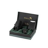 Polo Air Erkek Cüzdanı, Mıknatıslı Otomatik Mekanizmalı, Örgü Esnek Kemer, Çakmak Kombin, Siyah