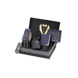 Polo Air Erkek Damat Bohçası 4'lü Set, Cüzdan, Kartlık, Kemer, Parfüm, Lacivert