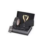 Polo Air Erkek Damat Çeyiz Paketi, 3'lü Trend Spor Kombin, Kemer Cüzdan Kartlık Set, Siyah