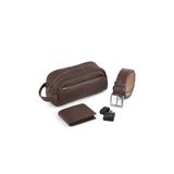 Polo Air Erkek El Çantası, Cüzdan, Kemer ve Çakmak Set, Kahverengi