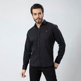 Polo Air Erkek Gömlek Slimfit Likralı Kumaş Uzun Kol PA-180 - 01-Siyah