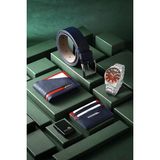 Polo Air Erkek Kombin Set Kol Saati Cüzdan Kartlık Kemer Çakmak Özel Kutusunda Lacivert Set PL-0794E2 - Gümüş - Bordo