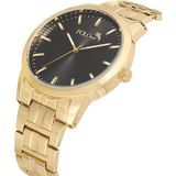 Polo Air Erkek Metal Kol Saati Gold Siyah Renk PL-0919E5X - Altın