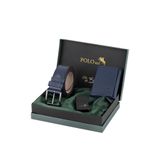 Polo Air Erkek Mıknatıslı Cüzdan, Kemer, Çakmak Kombin Seti, Lacivert
