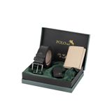 Polo Air Erkek Mıknatıslı Cüzdan, Kemer, Çakmak Kombin Seti, Siyah Vizon