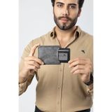 Polo Air Erkek Spor Cüzdan Kartlık, Gri, Suni Deri