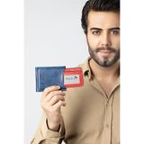 Polo Air Erkek Spor Cüzdan Kartlık, Lacivert, Suni Deri
