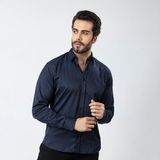 Polo Air Erkek Uzun Kol Gömlek Slimfit Likralı Kumaş PA-179 - 02L-Lacivert