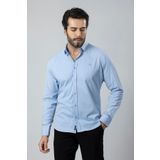 Polo Air Erkek Uzun Kol Gömlek Slimfit Likralı Kumaş Pa-179 Mavi Renk