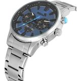 Polo Air Klasik Metal Erkek Kol Saati Gümüş Lacivert Renk PL-0975E2X - Gümüş - Lacivert
