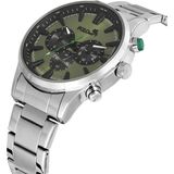Polo Air Klasik Metal Erkek Kol Saati Gümüş Yeşil Renk PL-0975E3X - Gümüş - Yeşil