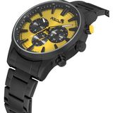 Polo Air Klasik Metal Erkek Kol Saati Siyah Sarı Renk PL-0976E4X - Altın - Siyah