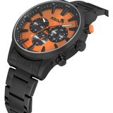 Polo Air Klasik Metal Erkek Kol Saati Siyah Turuncu Renk PL-0976E5X - Antrament Siyah