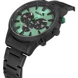 Polo Air Klasik Metal Erkek Kol Saati Siyah Yeşil Renk PL-0976E3X - KoyuYeşil
