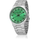 Polo Air Klasik Metal Kordon Erkek Kol Saati Gümüş Yeşil Renk PL-0916E3X - Gümüş - Yeşil