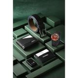 Polo Air Kombin Set Cüzdan Kartlık Kemer Çakmak Kutusunda Siyah Set PL-0794E1 Erkek Kol Saati
