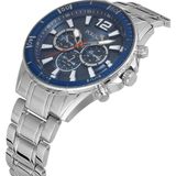 Polo Air Lüx Metal Erkek Kol Saati Gümüş Lacivert Renk PL-0971E2X - Gümüş - Lacivert