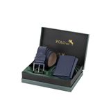 Polo Air Mıknatıslı Cüzdan ve Kemer Erkek Kombin Set, Lacivert