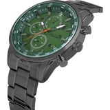 Polo Air Şık Metal Erkek Kol Saati Siyah Yeşil Renk PL-0962E3X - KoyuYeşil