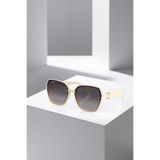 Polo Air UV400 Korumalı Krem Gold Cat Eye Kadın Güneş Gözlüğü PLG-2128C3