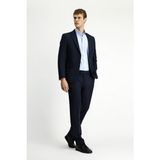 Polo Club 7 Drop Slim Fit Dar Kesim Mevsimlik Likralı Esnek Takım Elbise - Koyu Lacivert - Relax Fit - 56