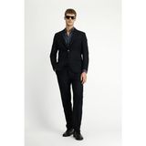 Polo Club 7 Drop Slim Fit Dar Kesim Mevsimlik Likralı Esnek Takım Elbise - Siyah - Relax Fit - 56