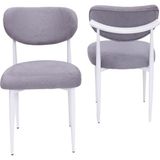 Polo Demir Mutfak Yemek Sandalyesi 2 Li Set - Gri