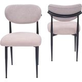 Polo Demir Mutfak Yemek Sandalyesi 2 Li Set - Siyah