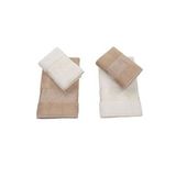 polo life 4 Parça Bamboo Hamam Seti, (BÜYÜK BOY), Banyo Havlu Takımı-krem Sütlü Kahve