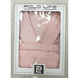 Polo Life Kutulu Bamboo Tek Bornoz Şalyaka-Pembe (XXL Beden)