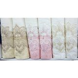 Polo Life Kutulu Nakışlı Kadife Pamuk 6lı Havlu Seti-V1 Krem Pudra Cappucino - Krem - Cappuccino - 50 x 90 cm