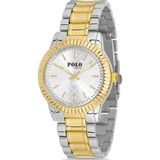 Polo Louis 1105 Metal Kadın Kol Saati - Altın - Beyaz
