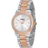 Polo Louis 1105 Metal Kadın Kol Saati - Beyaz - Rose