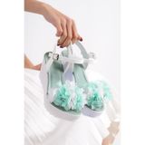 POLO PRESTIGE Esila-s Mint Yeşili Çiçekli Kadın Platform Ayakkabı
