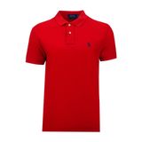 Polo Ralph Lauren 710666998003 Kırmızı Ralph Lauren Polo Yaka Slim Fit Erkek Tişört