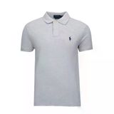 Polo Ralph Lauren 710675974076 Gri Polo Yaka Slim Fit Erkek Tişört