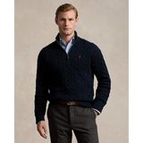 Polo Ralph Lauren Erkek Örgü Dokulu Lacivert Yarım Fermuar Triko Kazak