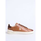 Polo Ralph Lauren Kahverengi Erkek Deri Günlük Ayakkabı HRT CRT II-SNEAKERS-LOW TOP LACE